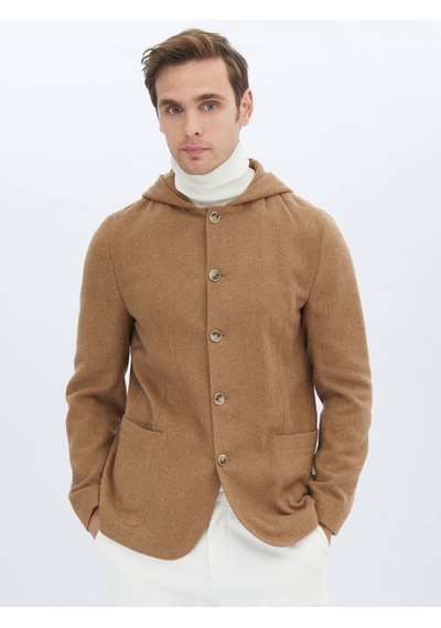 Kip Fındık Düz Modern Fit Yün Karışımlı Ceket Çok Renkli