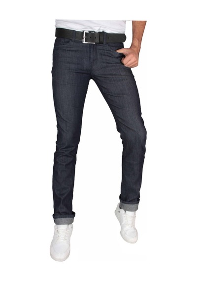 Iç Astarlı Slim Fit. Likralı Erkek Kot Pantolon 1242 Lacivert