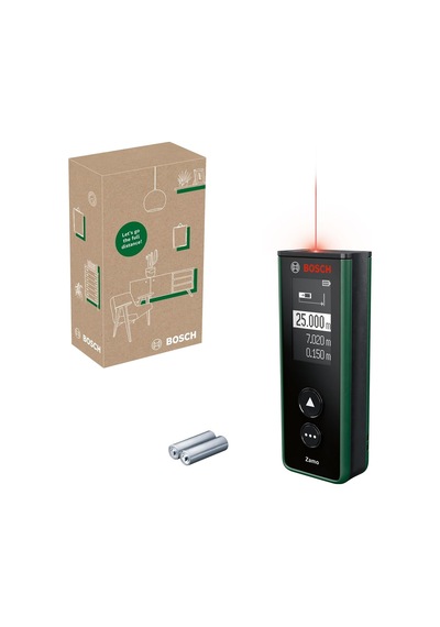 Home & Garden Zamo Lazerli Uzaklık Ölçer 25m Çalışma Alanı, 4 Sn. Ölçme Süresi, 2 X Aa Pil, Karton Kutu