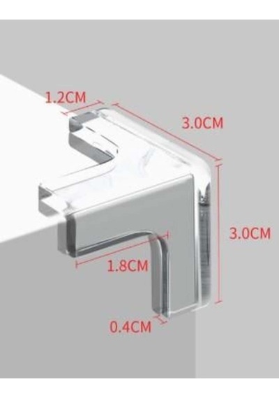 8'li Set Silikon Şeffaf Masa Kenarı Koruma Aparatı Belirtilmemiş Çok Renkli Tr Diğer