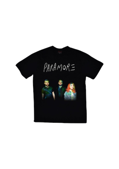 Paramore Baskılı Unisex %100 Pamuk Siyah T-shirt SIYAH