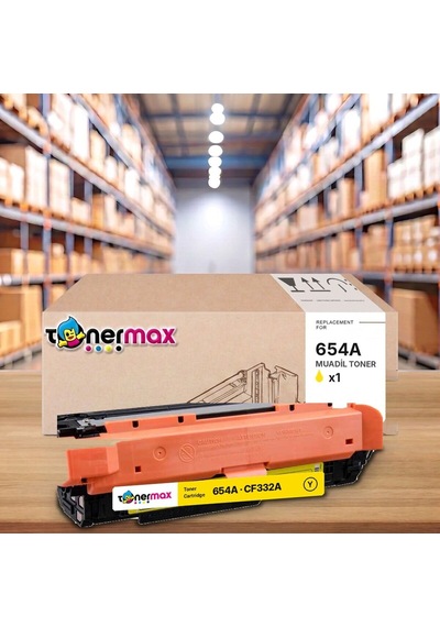 Hp 654a Cf332a Sarı Uyumlu Toner - Çipli / Color Laserjet Enterprise M651