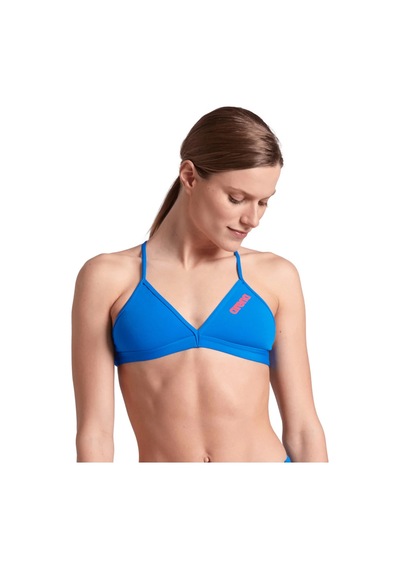 Arena Women's Team Swım Top Tıe Back Solıd Bikini Üstü Açik Yeşil