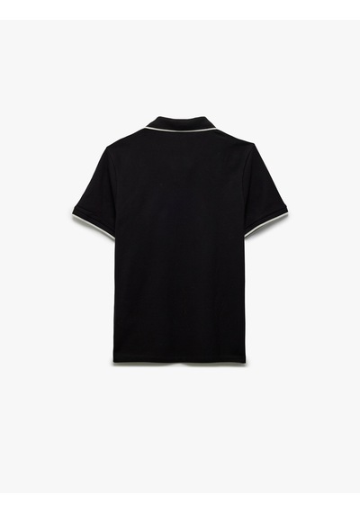 Koton Kontrast Detaylı Pamuklu Kısa Kollu Slim Fit Polo Yaka Tişört Siyah 5sam10091mk Siyah Koton Kontrast Detaylı Pamuklu Kısa Kollu Slim Fit Polo Yaka Tişört Siyah 5sam10091mk Siyah