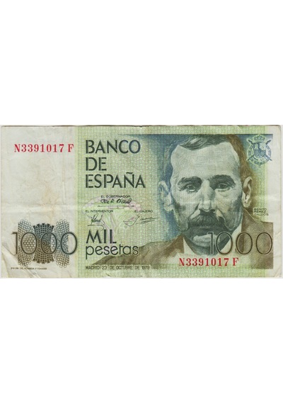 İspanya 1000 Peseta 1979 Çok Temiz.
