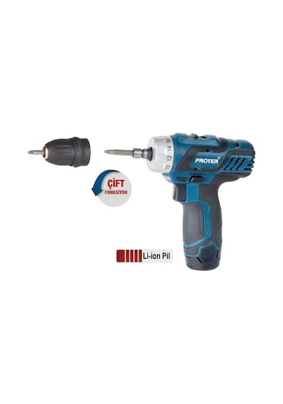 Proter Prother Pst222 Plus 12v 2amp Şarjlı Matkap
