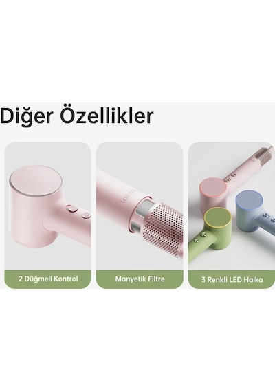 Laifen Mini Saç Kurutma Makinesi - Pembe