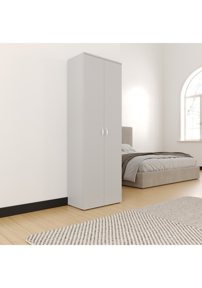 Temizlik Malzemeleri Dolabı, Ahşap Gardırop, Elbise Dolabı, Çok Amaçlı Dolap, 60x34x180cm Beyaz Temizlik Malzemeleri Dolabı, Ahşap Gardırop, Elbise Dolabı, Çok Amaçlı Dolap, 60x34x180cm Beyaz