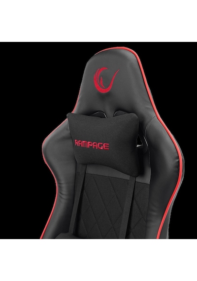 Rampage Kl-r16 Drape Üst Seviye Terletmez Kumaş Siyah Gaming Oyuncu Koltuğu