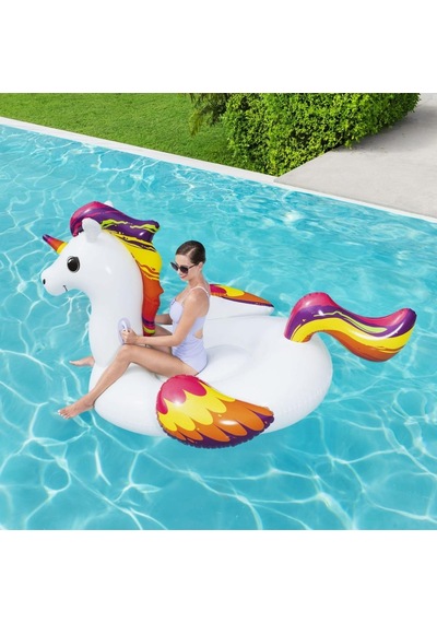 Dev Pegasus Binici 220x195 Cm Bestway - 41113 Lisinya Çok Renkli