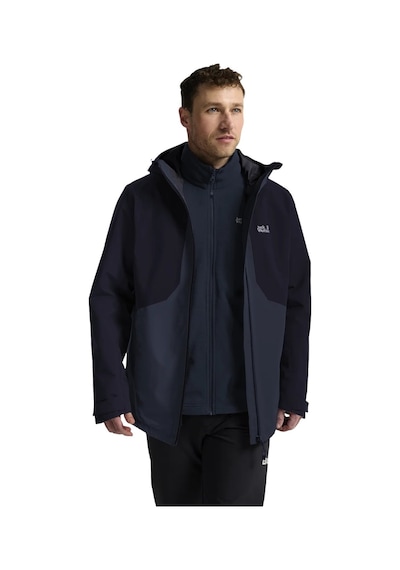 Jack Wolfskın Jack Wolfskin Stonetrail 3in1 Erkek Outdoor Ceketi C0412 Lacivert