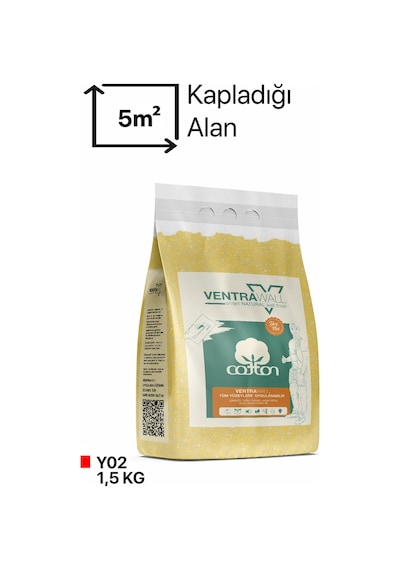 Dekoratif Sıva Sarı Y02 Ventrawall