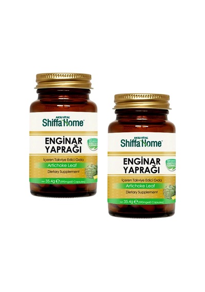 Shiffa Home (Aksuvital) Enginar Yaprağı 590 MG 60 Kapsül x 2 Adet