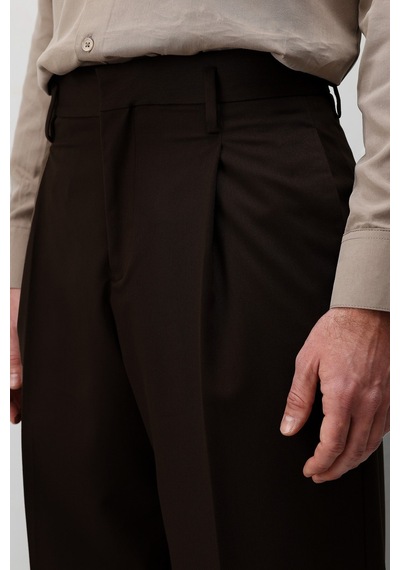 Antioch Relaxed Fit Pileli Erkek Pantolon Koyu Kahve