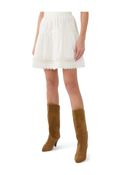 Ulla Johnson Romantik Mini Etek Beyaz