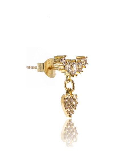 Cosmos Love Gümüş Küpe-517 Gold