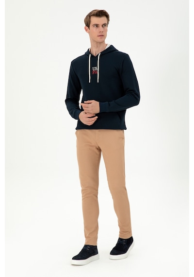 U.S. Polo Assn. Erkek Camel Slim Fit Kanvas Pantolon 50297578-VR015