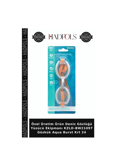 Özel Üretim Ürün Deniz Gözlüğü Yüzücü Ekipmanı Kzld-bw21097 Gözkük Aqua Burst Krt 24 Çok Renkli