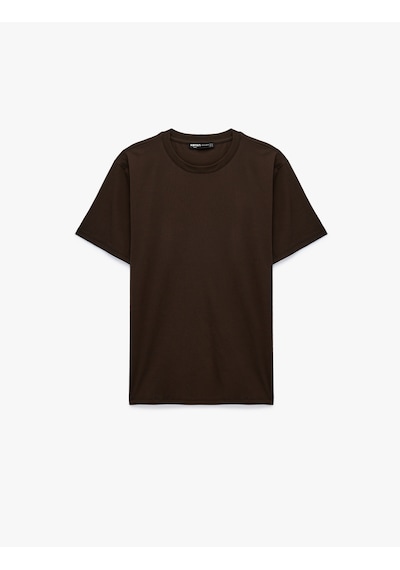 Koton Regular Fit Kısa Kollu Bisiklet Yaka Basic Pamuklu Tişört Kahverengi 6sam10005mk Kahve Koton Regular Fit Kısa Kollu Bisiklet Yaka Basic Pamuklu Tişört Kahverengi 6sam10005mk Kahve