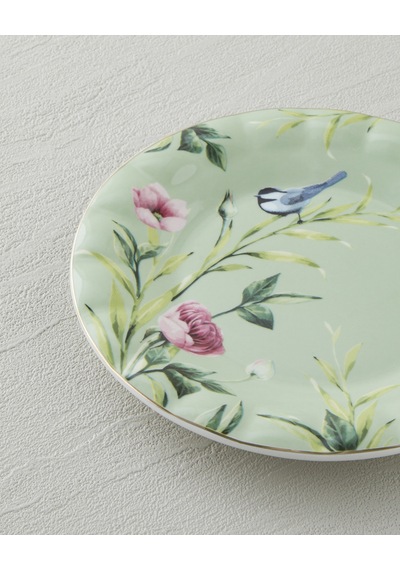 Vanilla New Bone China Pasta Tabağı 16 Cm Açık Yeşil