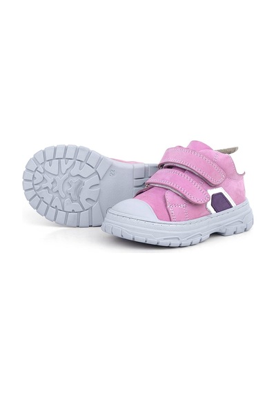 Rakerplus Tails Hakiki Deri Pembe Cırtlı Çocuk Spor Bot Pembe