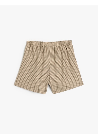 Koton Şort Etek Pileli Kruvaze Beli Lastikli Pile Detaylı Deve Tüyü Ekose 5wkg40077aw Camel Koton Şort Etek Pileli Kruvaze Beli Lastikli Pile Detaylı Deve Tüyü Ekose 5wkg40077aw Camel