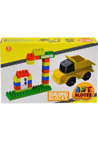 ANT006 Ant Blocks 40 Parça İnşaat Blok Seti -Asya Oyuncak