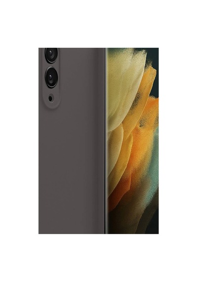 Samsung Uyumlu Galaxy S25 Edge First Silikon - Gri Evimdeyokyok