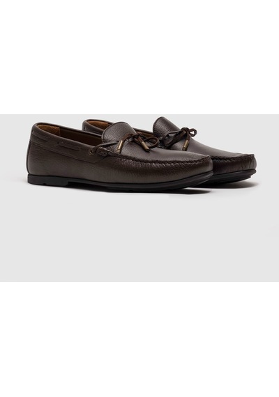Cabani Hakiki Deri Kahverengi Erkek Loafer Ayakkabı Kahve (521650488) Kahverengi
