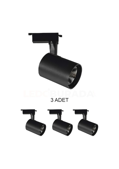 Cata Ct-5334 Babil Led Ray Armatür 30w Günışığı - 3 Lü Paket