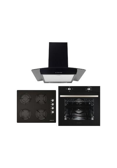 Alveus Akdeniz 604 MFA 604 - GLS 640 - İber Siyah Ankastre Set
