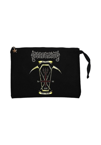 Dissection Cult Of Death Siyah Astarlı Cüzdan / El Çantası Siyah