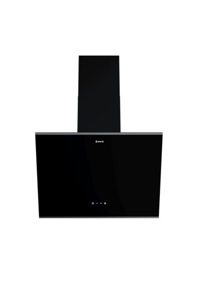 Narte NT-H20060BX 60 Cm Siyah Cam Inox Çıtalı Eğimli Davlumbaz