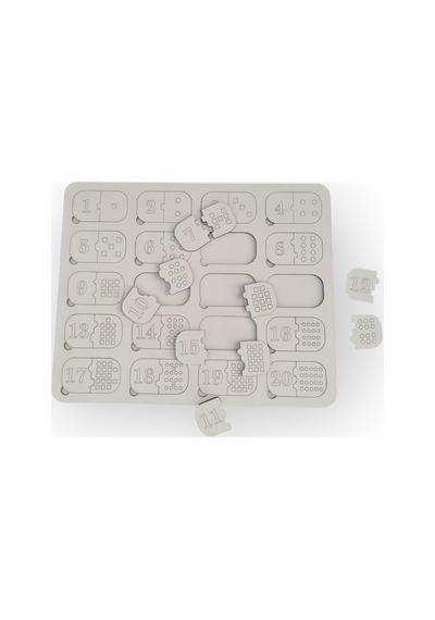 Ahşap Eğitici Öğretici Yapboz Bul Tak Sayılar Puzzle Montessorie