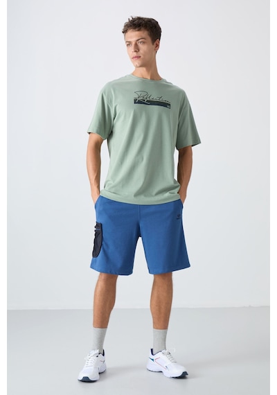 Tommy Life Açık Yeşil Pamuklu Kalın Yumuşak Dokulu Oversize Fit Baskılı Erkek T-shirt - 88334 CAMEL Tommy Life Açık Yeşil Pamuklu Kalın Yumuşak Dokulu Oversize Fit Baskılı Erkek T-shirt - 88334 CAMEL
