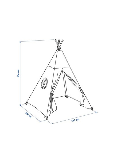 Ikea Hövlıg Çadır, Gri-sarı, 164 Cm