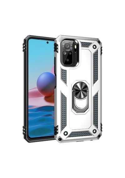 Teleplus Xiaomi Redmi Note 10s Kılıf Vega Tank Koruma Standlı Yüzüklü Mıknatıslı