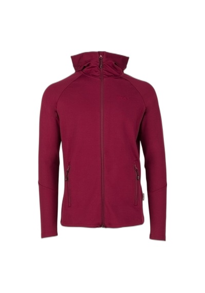 2as Selenge Fermuarlı Kapşonlu Sweat Bordo 001