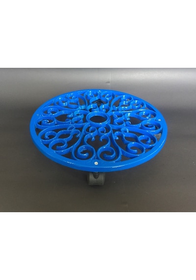 Saksı Altlığı Metal Döküm Tekerlekli Saksı Altı
