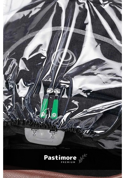 Premium  %100 Pvc Kaplama Fermuarlı Ultra Lüks Bebek Arabası Rüzgar Toz Koruma Yağmurluğu Şeffaf