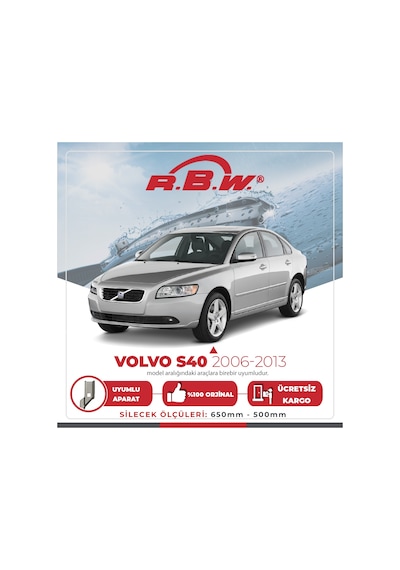 Volvo S40 Muz Silecek Takımı (2006-2013) RBW Volvo S40 Muz Silecek Takımı (2006-2013) RBW