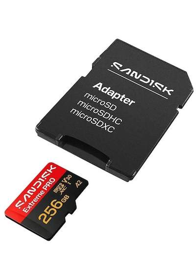 Sandısk Extreme Pro 256gb 250/170mb/s Microsdxc Uhs-ı A2 V30 5k/4k Kamera Drone Hafıza Kartı Sdsqxcj-256g-gs6ma