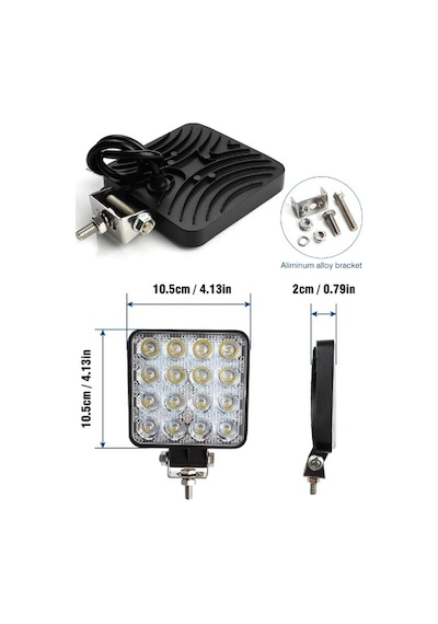 Traktör Led Kabin Lamba 16 Ledli 2 Adet