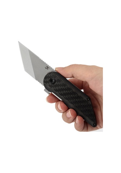 Kansept Dash Fitilli Karbon Fiber + G10 Sap 154cm Çelik Çakı T2045a1 Kum