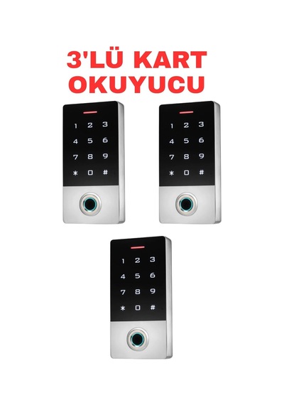 Sr-212 Em-w Parmak İzi Kart Okuyucu 125 Khz Ip68 Dokunmatik Şifreli Biyometrik Geçiş Kontrol Sistemi 10000 Kullanıcı 3 Adet