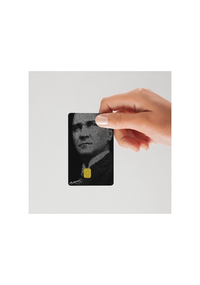 Mustafa Kemal Atatürk Kart Kaplama Sticker Standart
