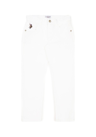 U.s. Polo Assn. Erkek Çocuk Beyaz Pantolon Kanvas-chino 50283955-vr013 Beyaz