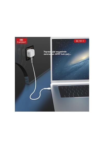 Ec-151i Pd 20w Type-c To Lightning 1m Hızlı Şarj Kablosu - Beyaz 411118 Standart