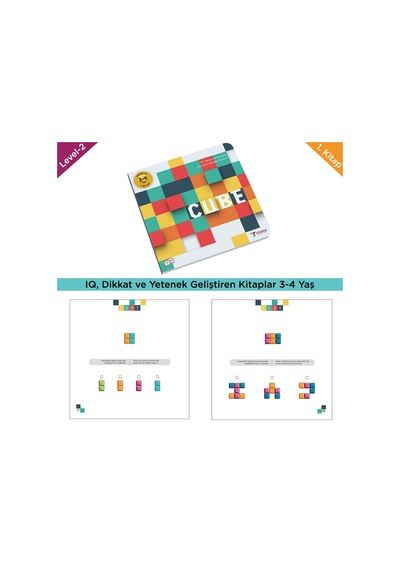 Cube 3-4 Yaş / Iq. Dikkati Güçlendirme Seti-Anasınıfı