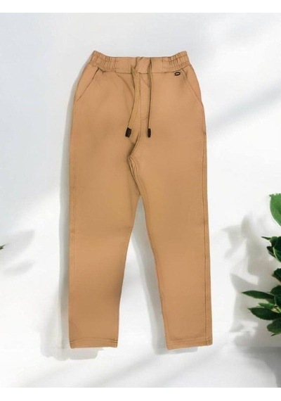 Carinos Erkek Çocuk İnce Şardonlu Pantolon-14690 Camel